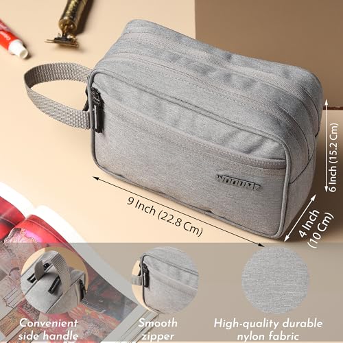Image of Wooum Multipurpose Toiletry Pouch /Travel Toiletry Organizer /Large Storage Toiletry Bag for Men and Women 9x6x3 Inch- Blue (Light Grey)
