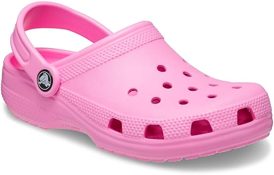 Crocs Unisex-Child Classic Clogs, Taffy Pink, 5 Big Kid