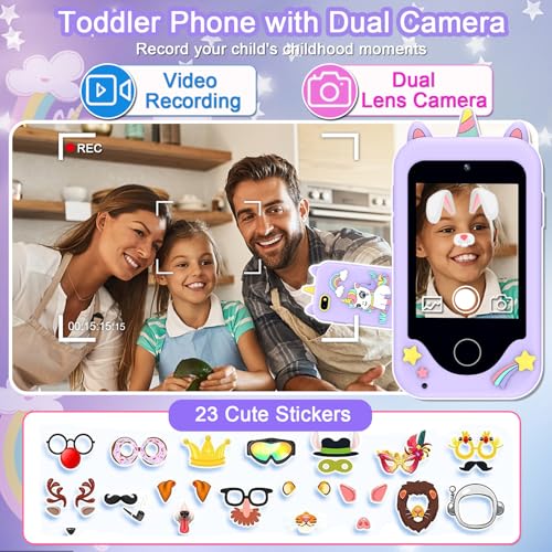 Kids-Smart-Phone-Toys-3-4-5-6-7-8-9-Year-Old-Kids-Christmas-Birthday-Gifts-for-Boys-Girls-28-Touchscreen-Toddler-Cell-Phone-Children-Play-Toy-Phone-with-Dual-Camera-Game-Music-Player-8GB-Card Kids Smart Phone Toys 3 4 5 6 7 8 9 Year Old Kids Christmas Birthday Gifts for Boys Girls 28 Touchscreen Toddler Cell Phone Children Play Toy Phone with Dual Camera Game Music Player 8GB Card