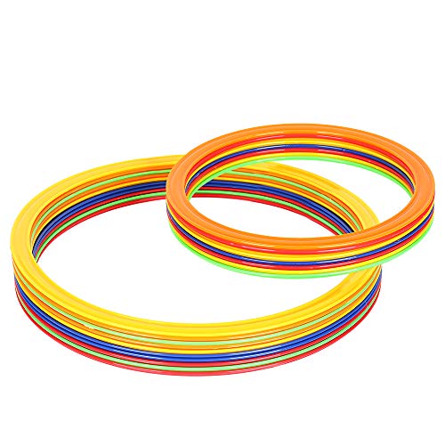 DECDEAL 10pcs 28cm / 38cm Agility Speed Ring Futebol Futebol Basquete Esporte equipamento anéis de t