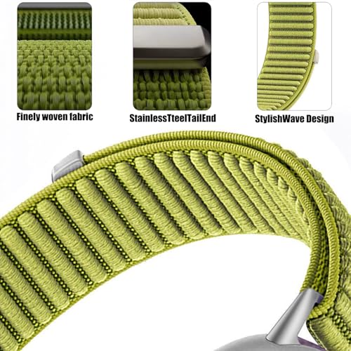 Image of Sundara Nylon Sport Bracelet compatible with Google Pixel Watch 4 3 2 1 flexible seamless adjustable bracelet compatible with Google Pixel Watch 41mm 45mm