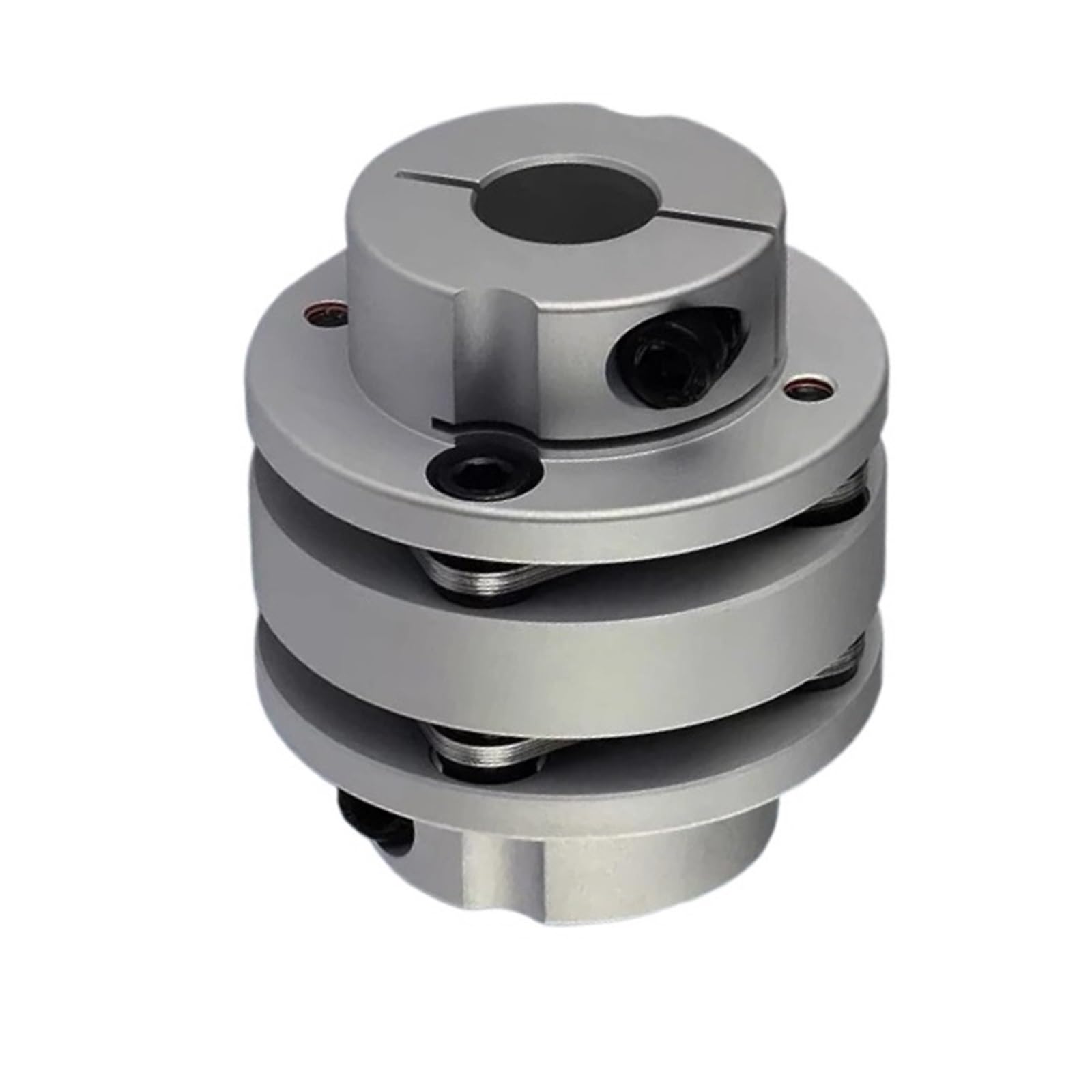 Giunto a doppio diaframma, accoppiatore a diaframma flangiato CLT-44X48 Manicotto di collegamento elastico con sede for chiavetta for CNC(CLT-44X48-10x15)