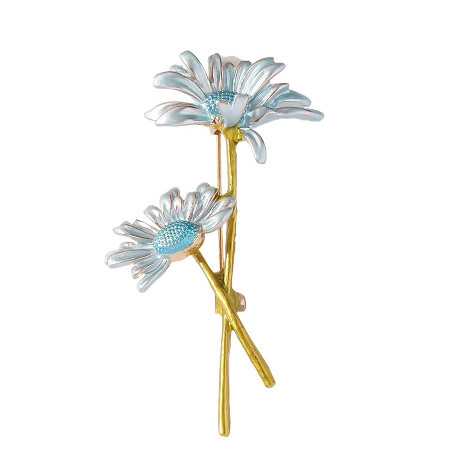 Broche de flor estilo pin de color para ropa mujer y complementos de moda actuales 8