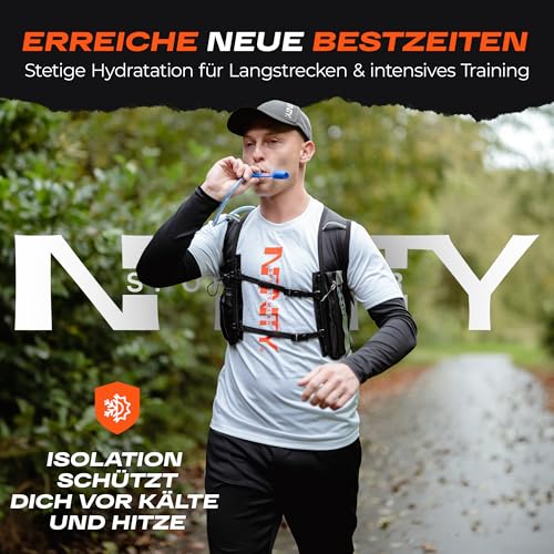 Infinity Laufweste Damen & Herren [5L] – Trinkrucksack für Marathon & Trailrunning-Trinkweste - Maximale Hydration beim Laufen | Laufrucksack-Weste mit Wasserblase, Jogging-Zubehör, Lauf-Trinkgürtel