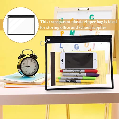 Bolsa com zíper transparente - Bolsa multiuso impermeável de PVC - Bolsas multifuncionais com zíper