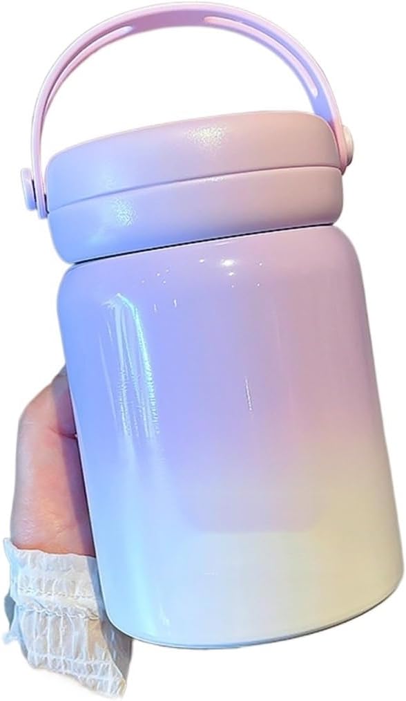 Bottle Portable Milk Coffee Insulated Cup Leak Proof Flasks For Outdoor Travel(E)
