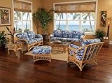 kingrattan.com Sunrise Rattan Indoor Living Room Furniture 6 Piece Set...