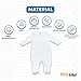 MEA BABY Unisex Baby Strampler mit Spruch Mamas & Papas Schatz,100% Baumwolle. Strampler Weiß. Baby-Einteiler für Mädchen Babyschlafanzug für Jungen. (74)