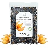 Physalis Deshidratado sin Azucar 300 gr - Bayas Incas Secas - Bayas Doradas - Fruta Deshidratada - Ideal para Reposteria y Snacks - Sin Conservante, Sin Gluten (300 gr, Physalis)