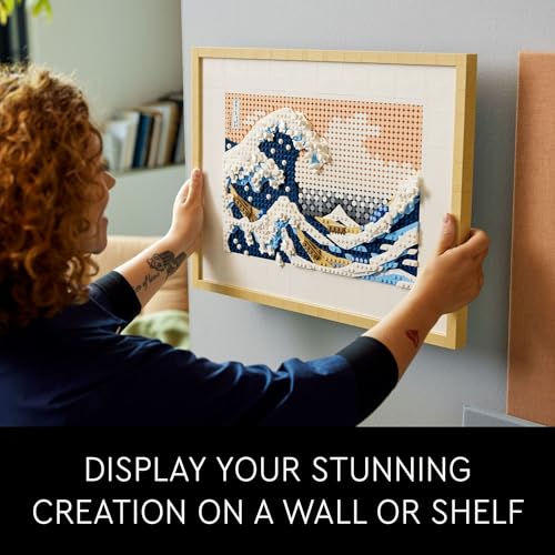 LEGO Art Hokusai The Great Wave Framed Japanese Wall Art Building Set - Unique Wall Decor for Home, Room, or Office - Fun Activity for Adults, Ages 18+ - Gift for Men and Women - 31208 - Image 4