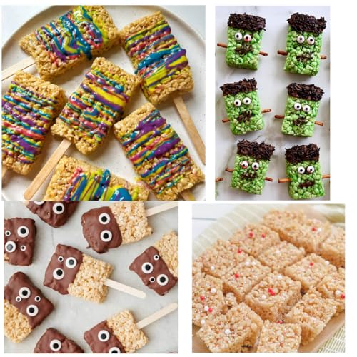 Rice Snacks Molds for Rice Krispy Treat Baking, 3pcs 6-Cavity Dubai Deep Chocolate Bar Mold for Baking Rice Cereal Bars, Chocolate, Brownies, Cornbread, Pudding, and Butter by Liscra - Image 2