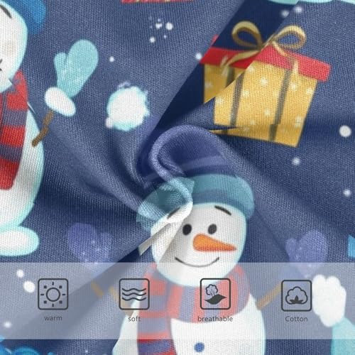 Winter Snowmen Snow Blue Toddler Underwear Floral 2t Cotton Girl Panties Cute Pattern Kids Briefs Undies3