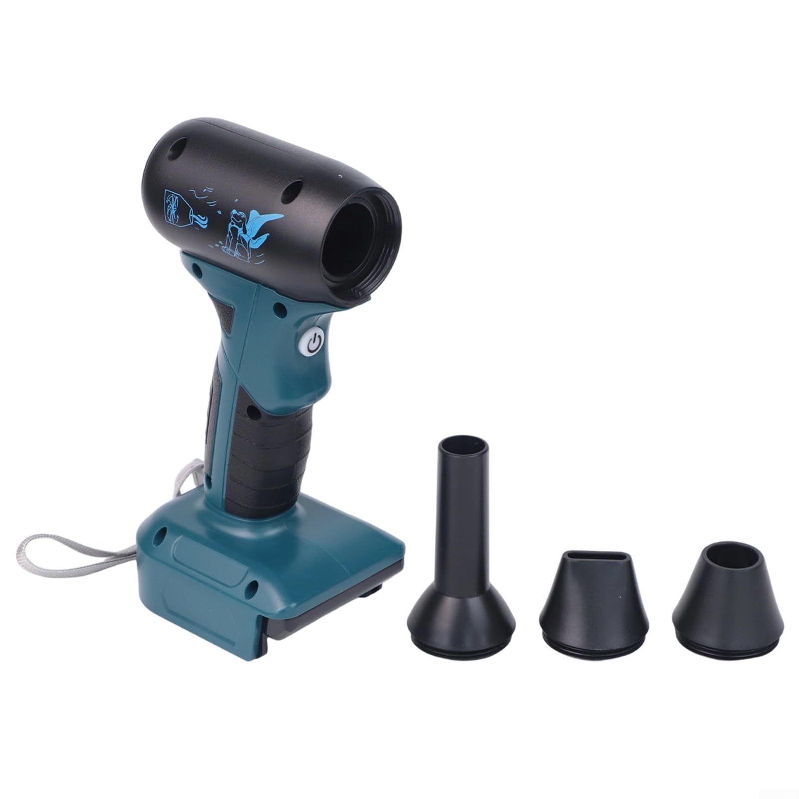 Ventilador portátil de turbina sopladora compatible con Dewalt 18V 20V batería bomba de aire plumero Jet Dry herramienta de jardín profesional (a)