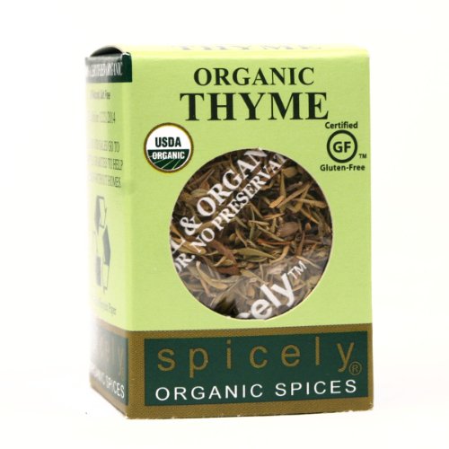 Spicely Organic Thyme 0.10 Ounce ecoBox Certified Gluten Free