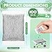 Lounsweer 100 Pcs Activated Charcoal Water Filter Coconut Shell Distiller Filters Activated Charcoal Sachets for Most Replacement Countertop Water Distillers