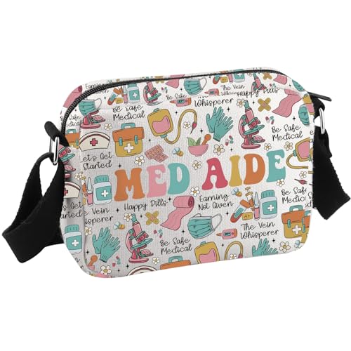 Certified Medication Aide Appreciation Gift Nursing Med Tech Gift Med Aide Crossbody Bag