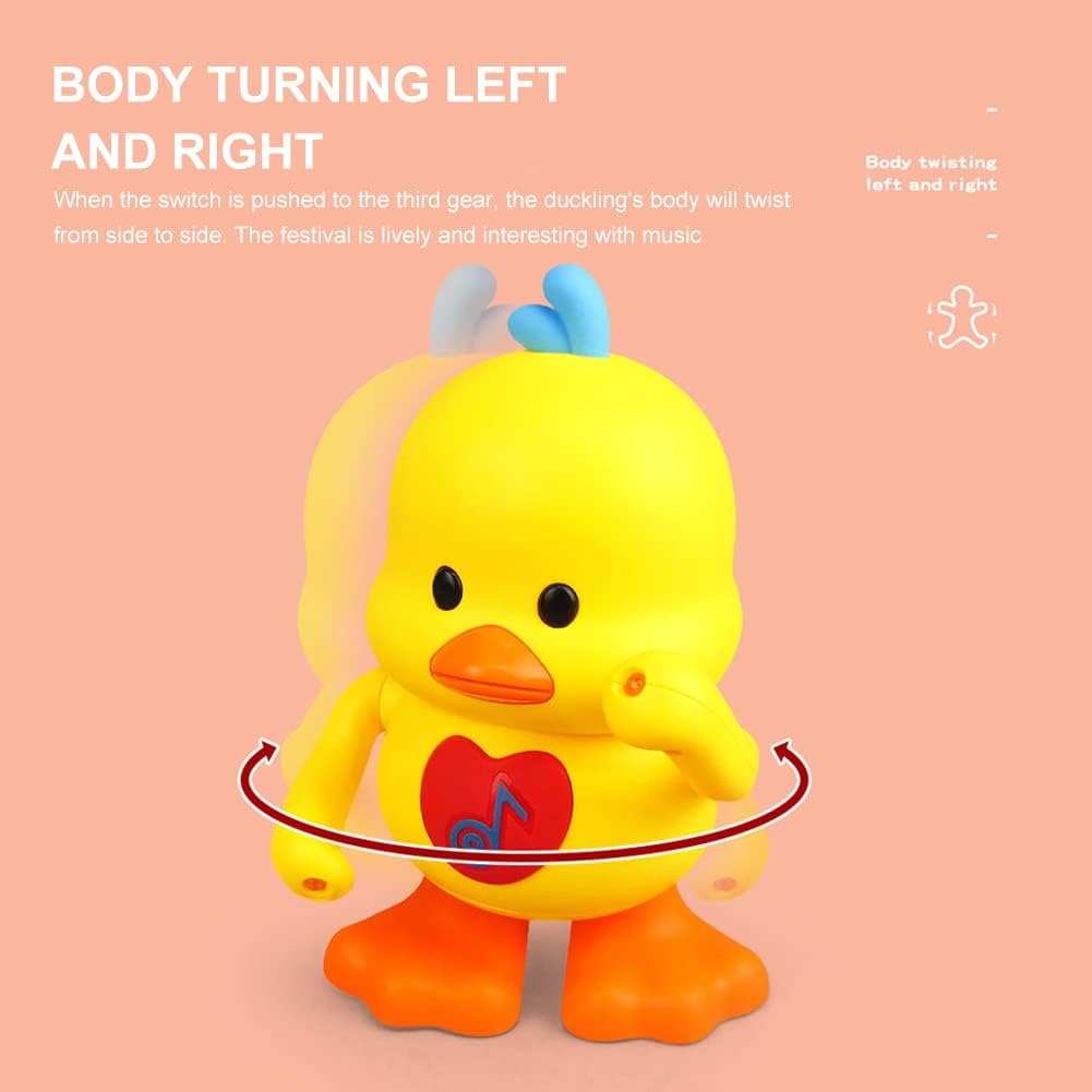 Asslye 2025 New Dancing Duck Toy - Dancing Age 3+ and Singing Musical Duck with Led Lights, Early Educational Toy Gift For Kids (duck) - Image 3
