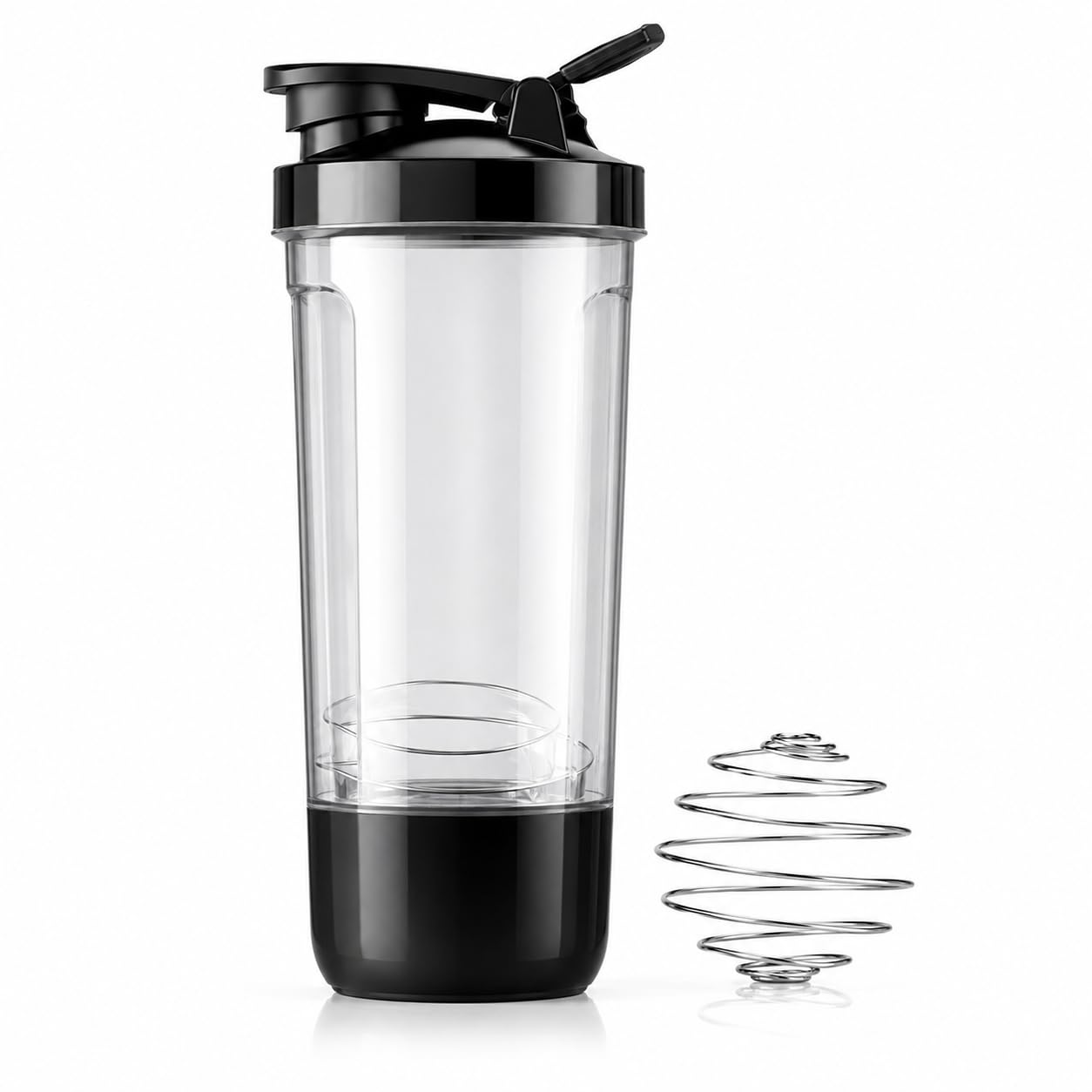 MAPPERZ Premium Protein Shaker Bottle – Leak-Proof 600ml Gym Blender with Mixing Ball & Storage Compartments – Smooth Shakes, Supplements, Sports Drinks (1)-image-38