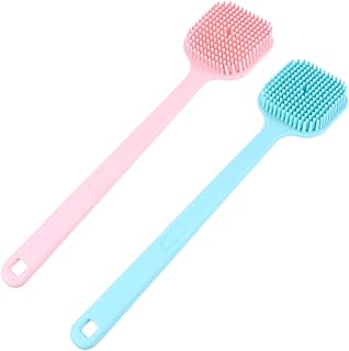 Beavorty 2Pcs Escova De Banho De Silicone Esfoliante De Silicone Esfoliante Corporal Esfoliante De Silicone Esfoliante De Banho De Borracha Escova De Banho Escova Corporal Escova De Banho