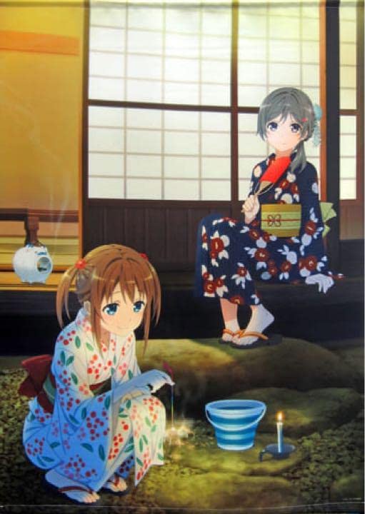 ハイスクール・フリート　知名もえか　岬明乃　ビッグタペストリー Amazon.co.jp: ハイスクール フリート タペストリー コミケ94 岬明乃