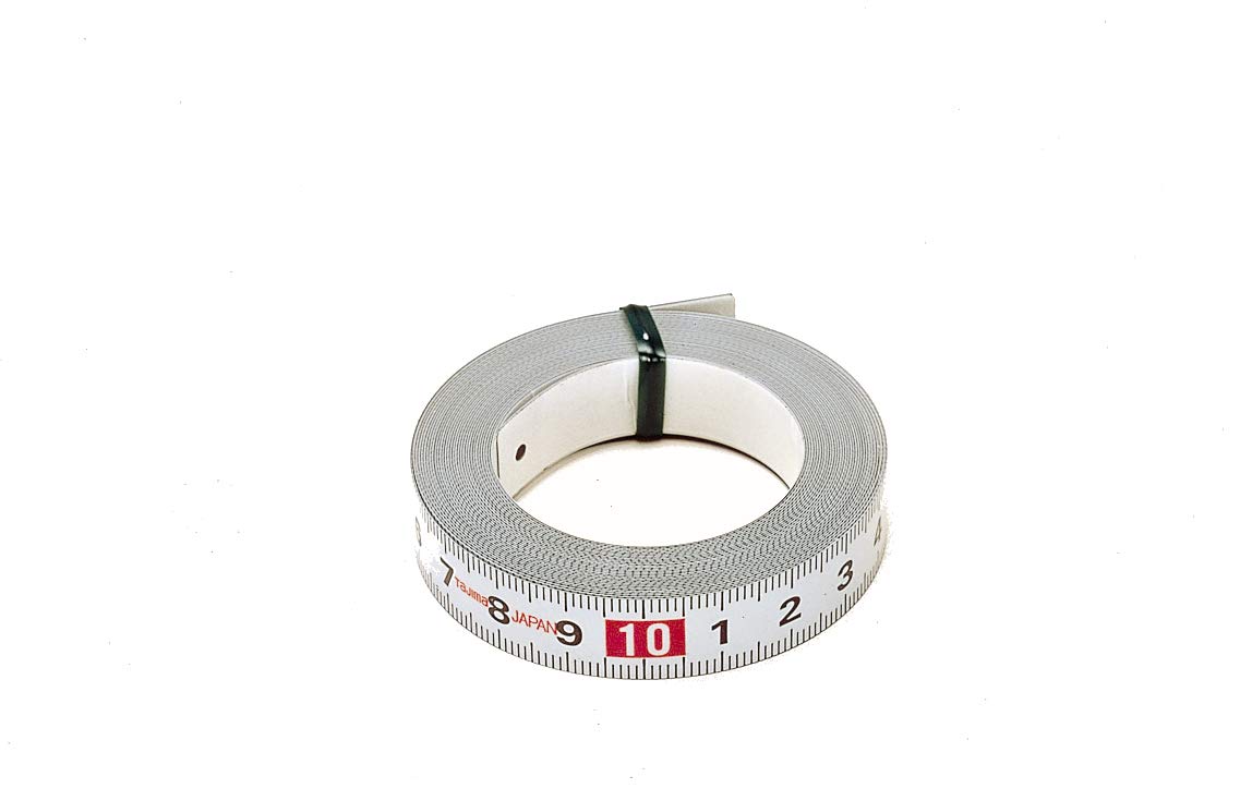 TajimaLength 3 m Width 16 mm with Reverse Scale Tape Measure with Self Adhesive Back PIT30R