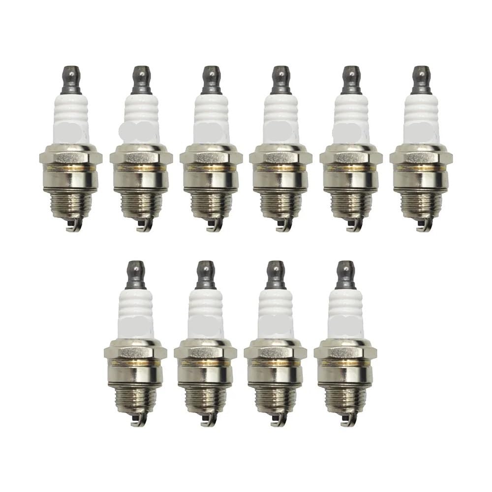 Lot de 10 bougies d'allumage L7T for tronçonneuses, pièces de rechange, outils de jardin, tronçonneuse et débroussailleuse