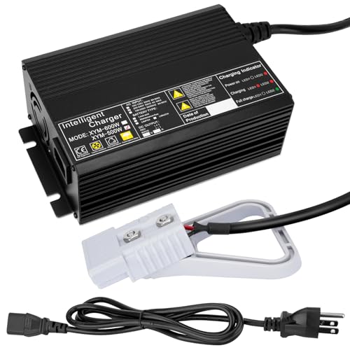 JURPLIX 24V 15A Battery Charger for 24V Floor Scrubber Sweepers with Anderson SB50 Style Connector Compatible with Tennant T3 T5 T7 T300, Nobles SS3 SS5, Clarke Focus II