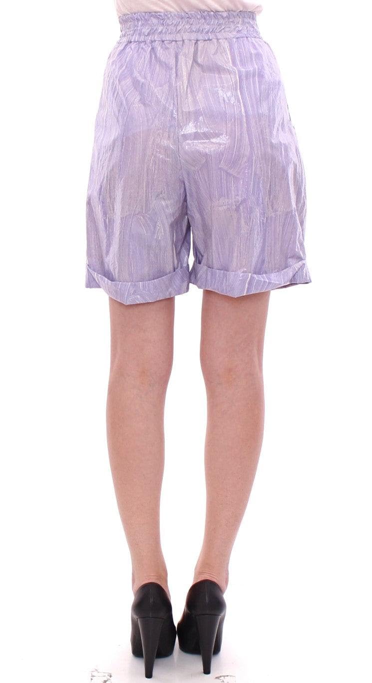 Licia Florio - BEST SELLERS - Purple Above-Knee Wrap Shorts - IT42|M