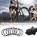 SeonFook 8PCS Bicycle Flywheel Washer Spacer Cassette Headset Gasket Hub Bottom Bracket Axle Aluminium Alloy Flywheel Hub Washer for MTB Road Bike 1mm 1.5mm 1.85mm 2.18mm 2.35mm 2.5mm and 2mm x 2