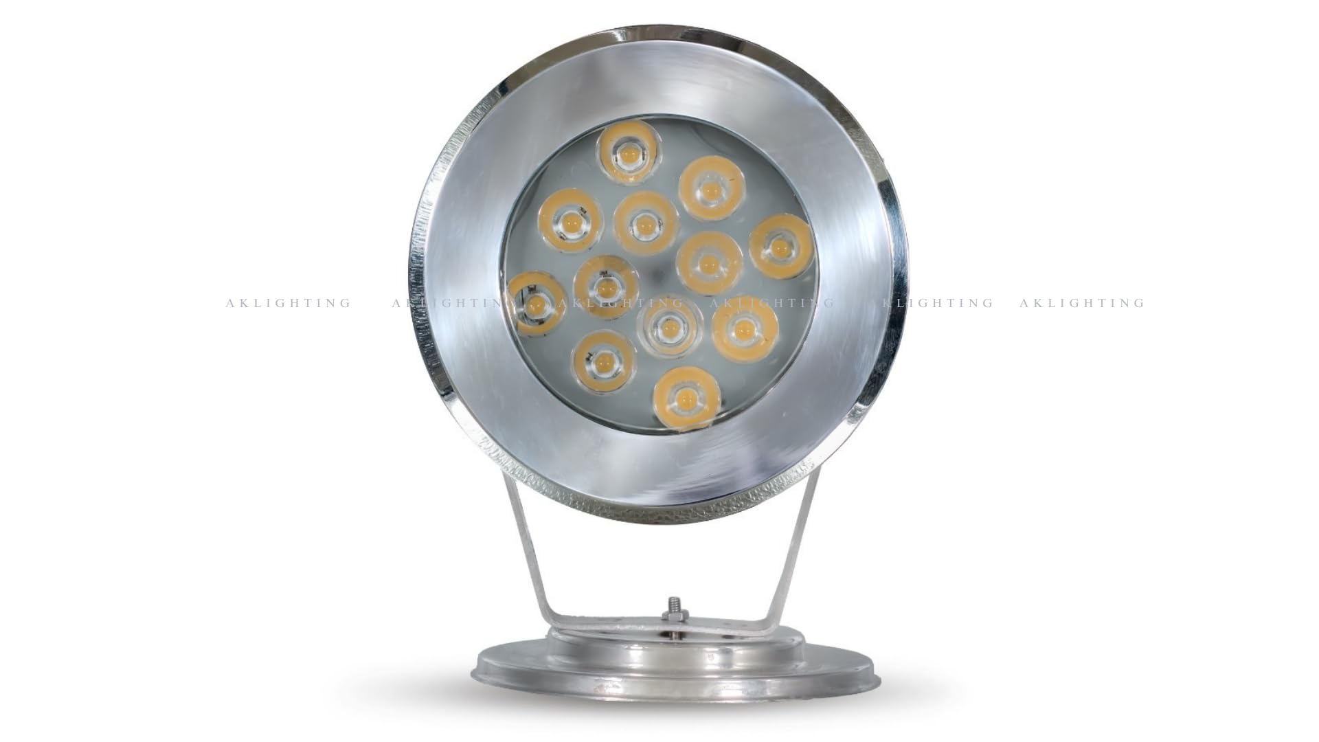 A K Lighting 12W Ring Fountain Light | Warm White | 12 LED Stainless Steel | IP68 Waterproof Underwater Stand Lamp for Fountains & Ponds-image-6
