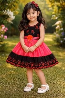 Summer Cotton dress for kids and childs|||Z,F,Red girl frock dress Price In India