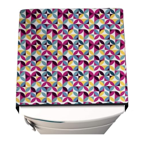 Image of MAXIMUS Dust & Stain Free Waterproof Fridge Top Cover | Refrigerator cover | Washable Material Fridge cover | 6 Utility Pockets (Pink)