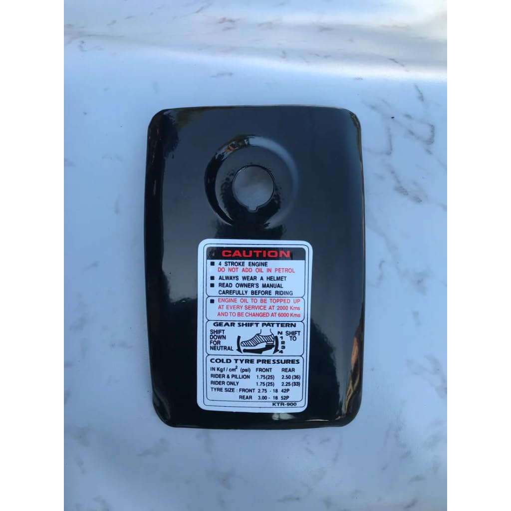 GadiBIke PETROL TANK LID PLATE COVER PETROL TANK UPPER CAP COVER BLACK FOR SPLENDOR PLUS (ALL MODELS)-image-27