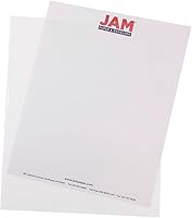Vista 8 de JAM Paper, sobres plásticos (9 x 11 1/2), 7 colores transparentes, Azul paquete de de 12