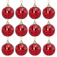 Christmas Concepts® Verpakking met 12-40 mm (2) mini spiegeldiscoballen - Hangende kerstboomdecoraties (Goud
