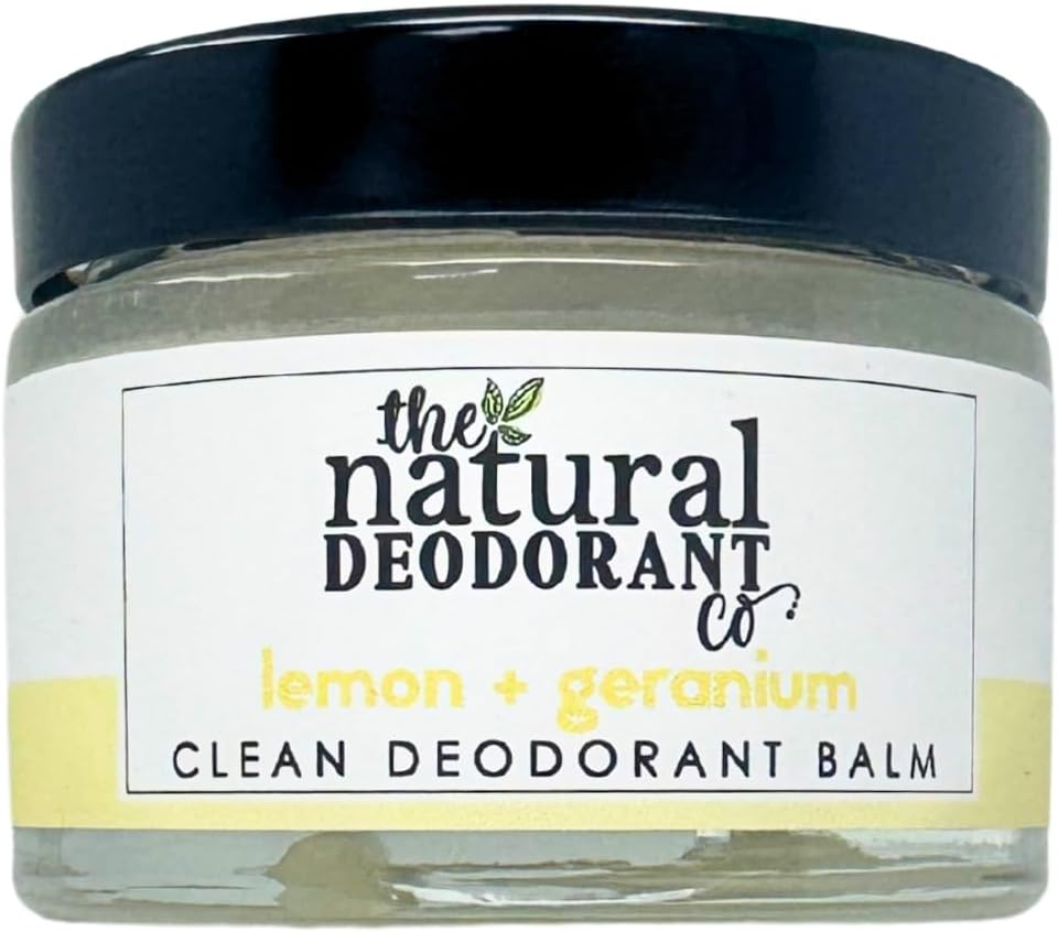 Clean Deodorant Balm Lemon & Geranium 55g, Aluminium Free, Plastic Free, All Day Protection