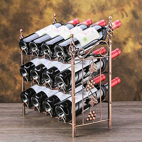 Soporte para botellas de vino apilable de 3 niveles miniatura 3