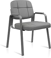 Vista 48 de CLATINA Silla de recepción de invitados, sillas de sala de conferencias, sillas de sala de espera con brazos acolchados, silla de escritorio sin