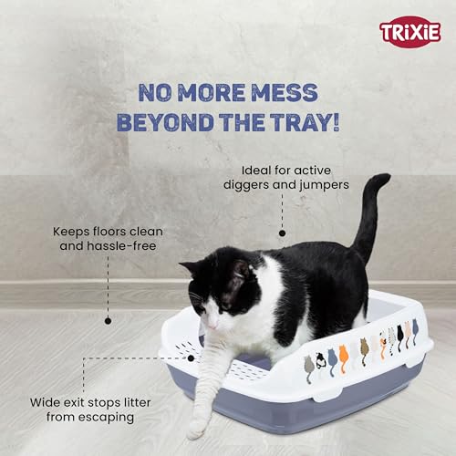 Image of Cat Litter Tray (Trixie Litter Tray Delio with Rim)