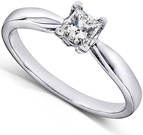 Kobelli Diamond Solitaire Engagement Ring 1/4 Carat (ctw) in 14k White Gold