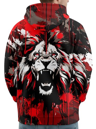 Image of PAGYMO Graphic Hoodies for Men Funny Novelty Pullover Hooded Sweatshirt