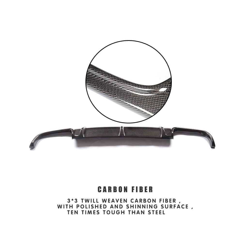 Diffuseur de Pare-Chocs arrière de Voiture Aide à la lèvre for Mercedes Benz E Class W211 E55 AMG Sedan 4D 2002-2006 Diffuseur arrière Spoiler Lip Spoiler Fibre de Carbone