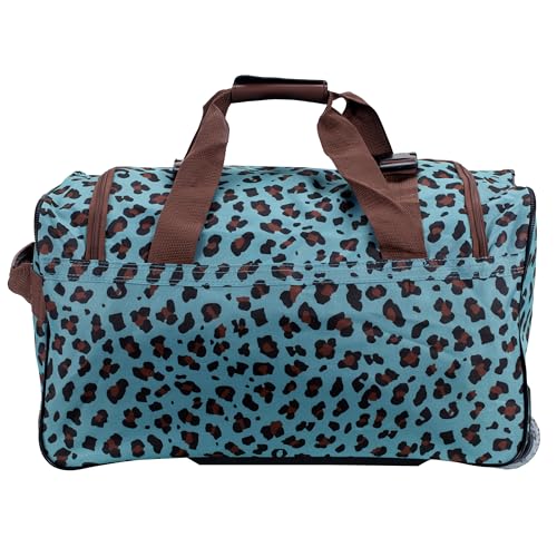 Image of Rockland Rolling Duffel Bag, Black, 22 inch