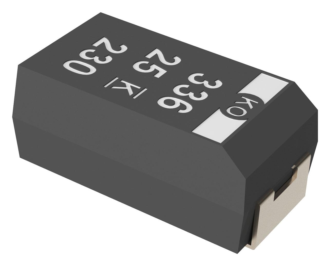 KEMET T521 x 107 m025ate060 Surface Mount tantalio condensatore, T521, serie 100 µF, 2917 7343 Metrica [], 0,06 ohm, 25 V, 1