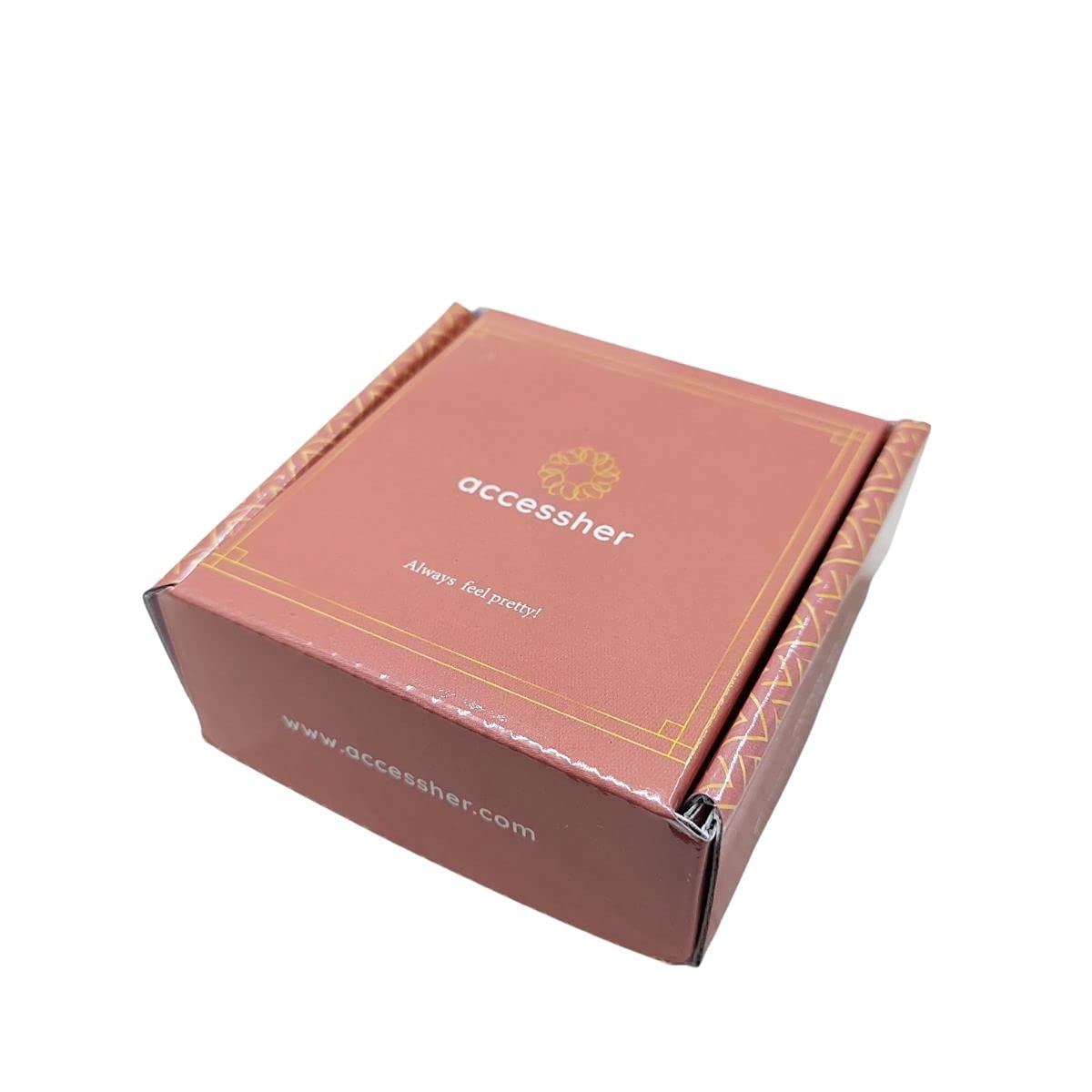 Rose Gold-Plated AD-Studded Handcrafted Jewellery Set