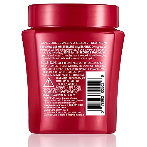 Connoisseurs Premium Edition Silver Jewelry Cleaner Solution, Value Size, 9.6 Ounce #TOP6