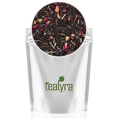 Tealyra - Milady Grey - Delightful Black Loose Leaf Tea - Rose Petals And Lemongrass With Orange - Medium Caffeine - Blend - All Natural - 110G (4-Ounce) #TOP4