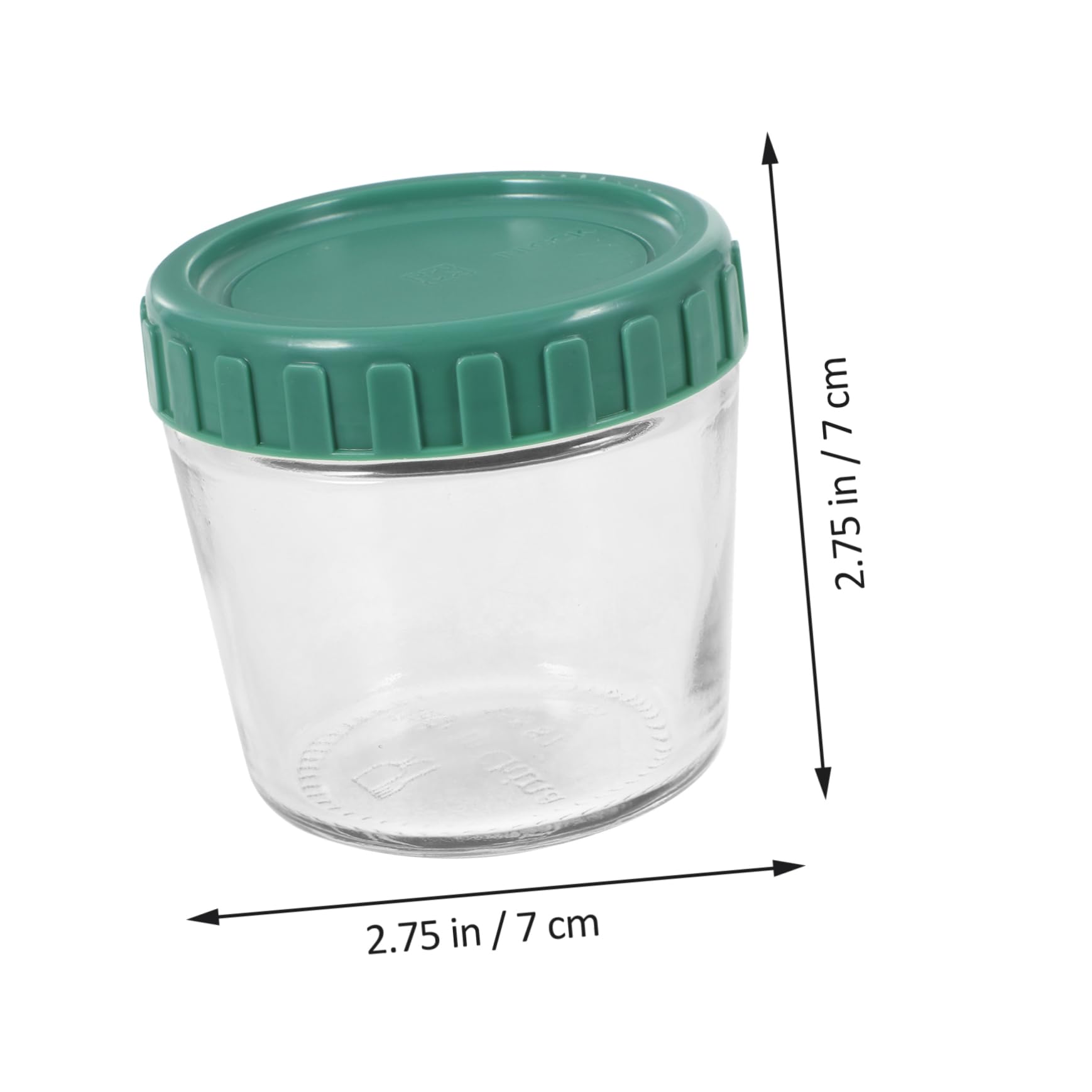 Zerodeko 4 Tarros de Vidrio Herméticos Apilables Recipientes para Alimentos Reutilizables Tapa de Silicona para Yogur y Meriendas