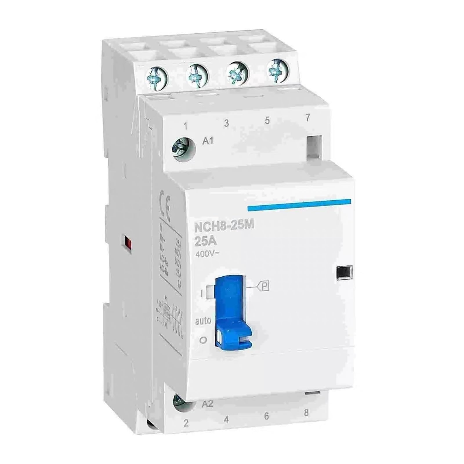 NCH8-M Modulares Schütz mit manueller Bedienung 16A-63A NCH8-16M 20M 25M 32M 40M 63M AC 24V 110V 230V 20A 25A 40A 63A NCH8 Haushalt Wechselstrom Elektrisch Schaltschütz(NCH8-40M,4NO,220V)