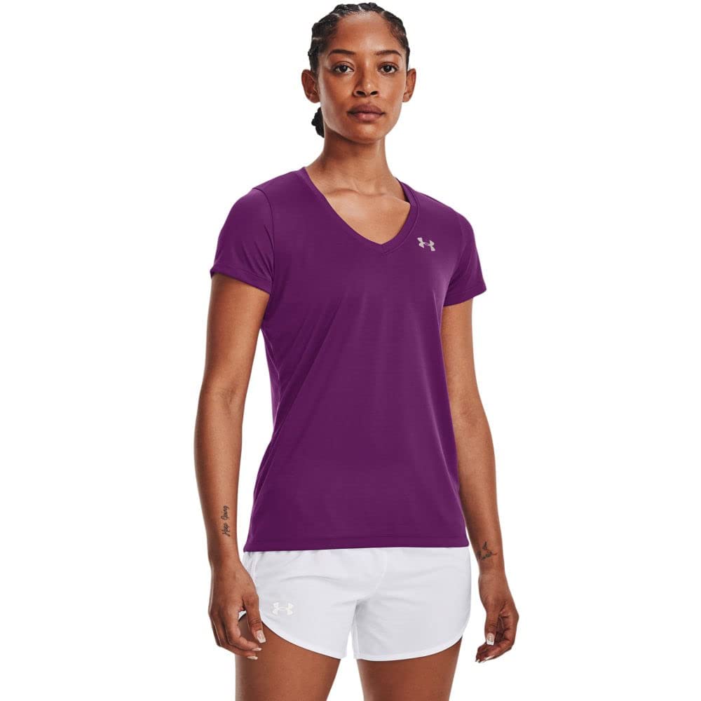 Under Armour Women's UA Tech™ Twist V-Neck Short Sleeve Tech SSV- Twist Mujer (Pack de 1) — view 157